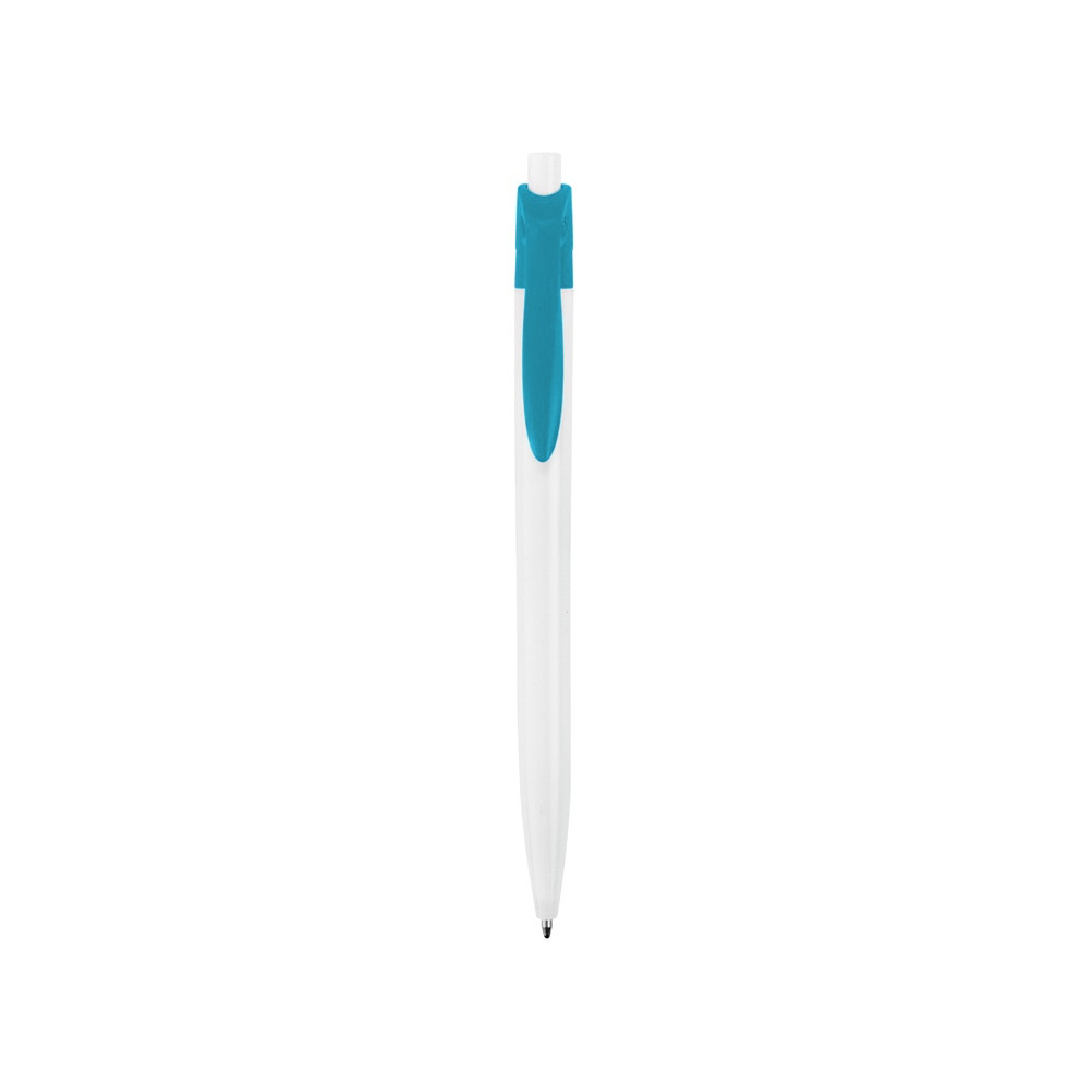 Ручка шариковая Какаду, белый/бирюзовый
