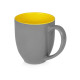 Кружка керамическая Gracy 450мл, серый/желтый Кружка керамическая Gracy 450мл, серый/желтый