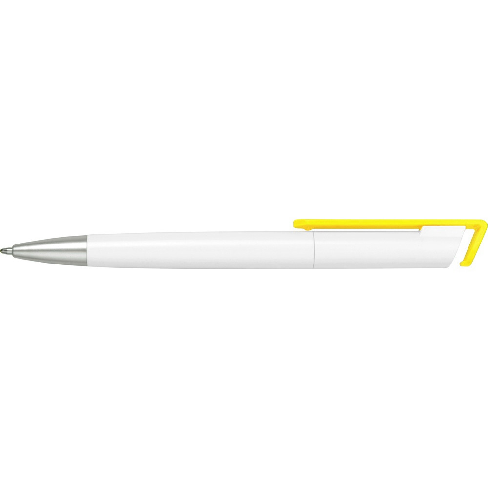 Ручка-подставка Кипер, белый/желтый