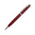 Ручка металлическая шариковая Flow soft-touch, красный/серебристый