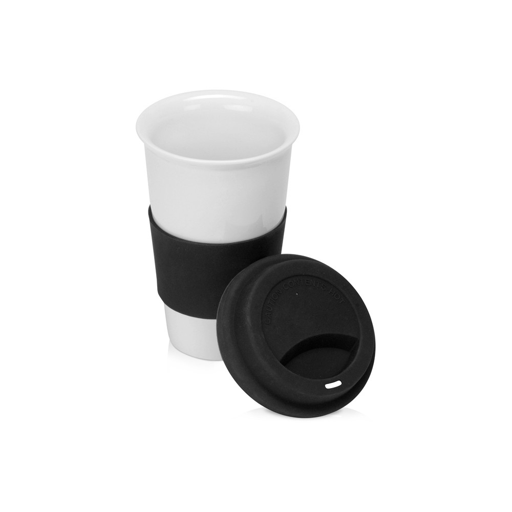 Фарфоровая кружка с двойными стенками Toronto, 300 мл, черный