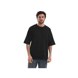 Футболка Kyoto из джерси 180 г/м2 с пич отделкой, унисекс, черный
