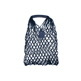 Авоська Dream М old style 15 литров с кожаными ручками, темно-синий