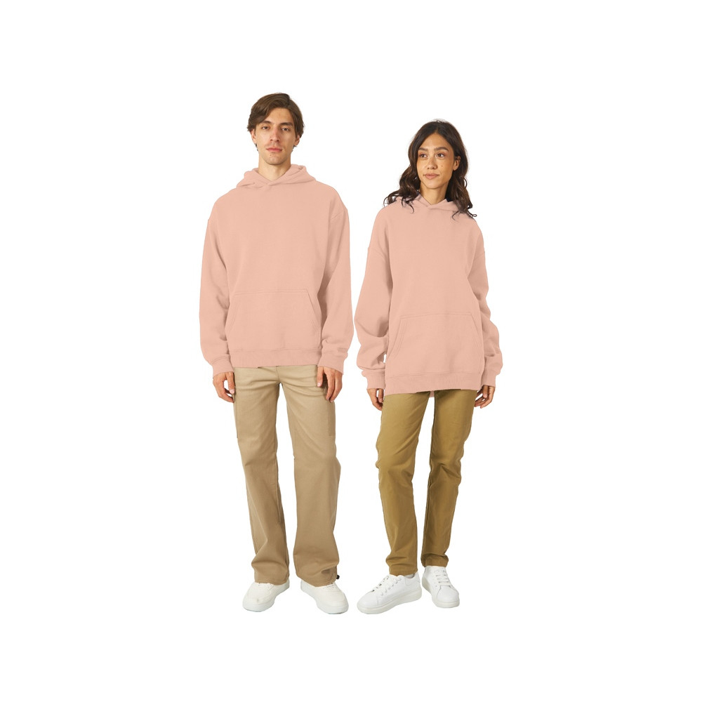 Толстовка с капюшоном оверсайз Berlin унисекс, лосось