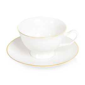 Чайная пара с золотой каймой, 200мл
