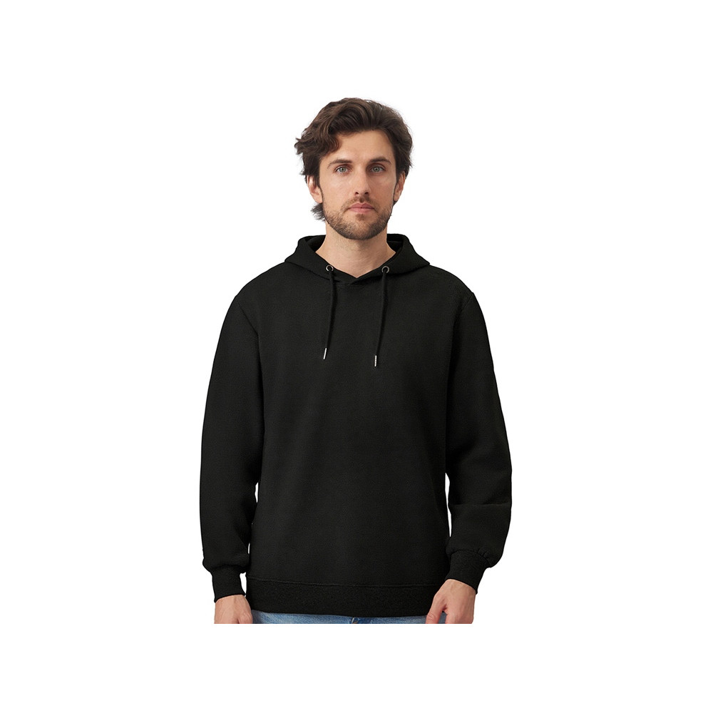 Толстовка с капюшоном оверсайз Lisbon унисекс, черный