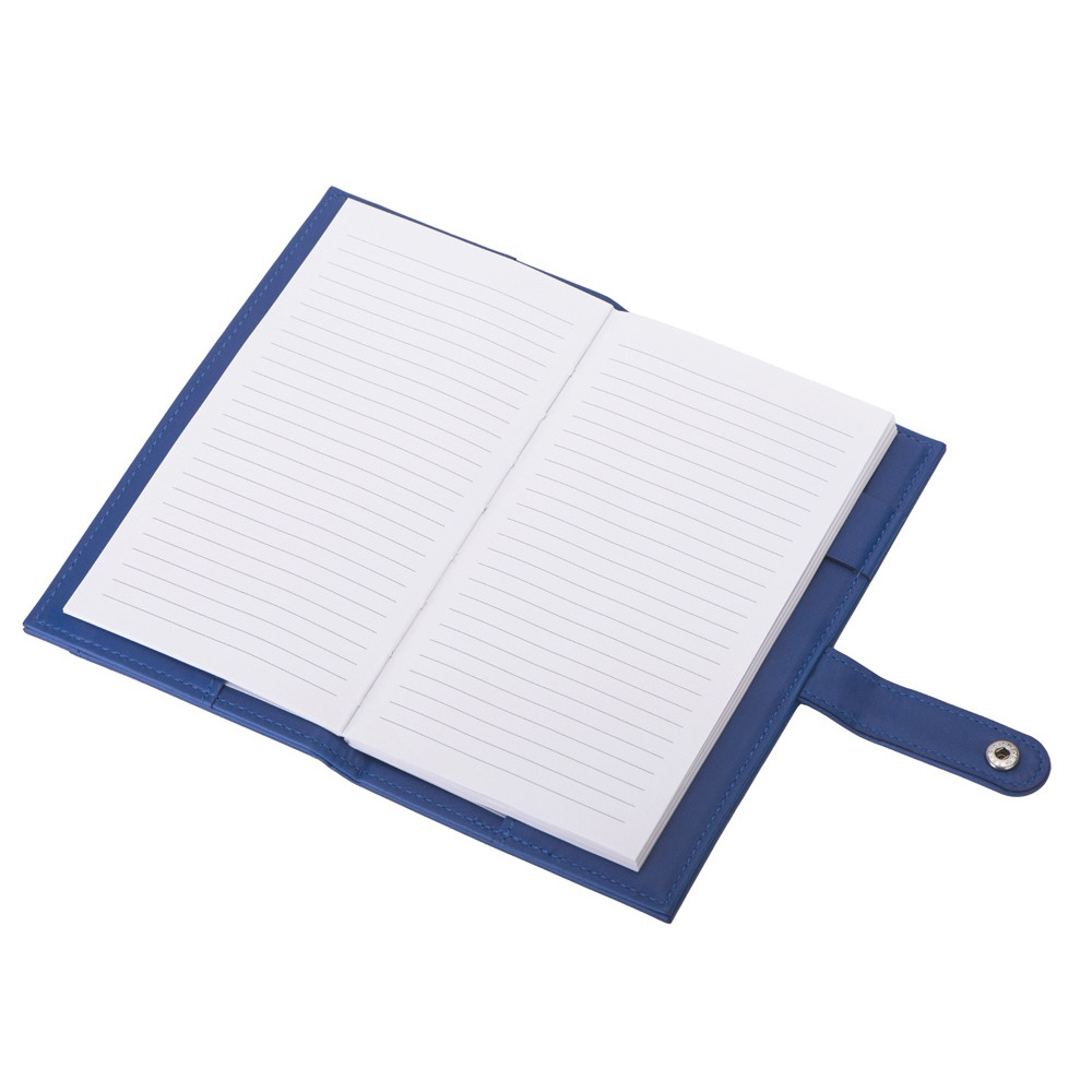 Блокнот-кошелек с сменным блоком А6 Wall Street, 64 листа, синий