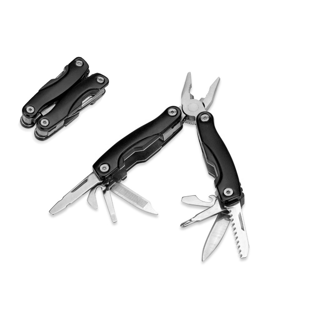 Набор с мультитулом и фляжкой Путешественник 2.0., черный