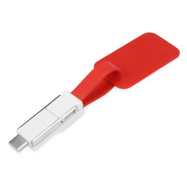 Зарядный кабель 3-в-1 Charge-it, красный Зарядный кабель 3-в-1 Charge-it, красный