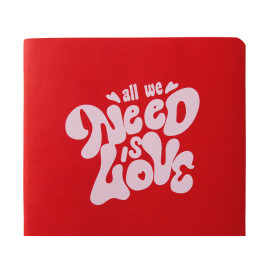 ЕЖЕДНЕВНИК недатированный А5- MEGAPOLIS FLEX QUATTRO (КРАСНЫЙ) с УФ-печатью