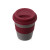Стакан с силиконовой крышкой Cafe, burgundy Стакан с силиконовой крышкой Cafe, burgundy