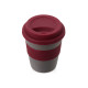 Стакан с силиконовой крышкой Cafe, burgundy