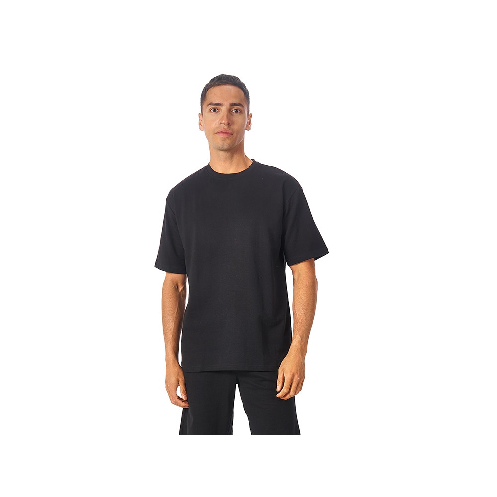 Футболка из френч терри Warsaw унисекс 220гр, черный