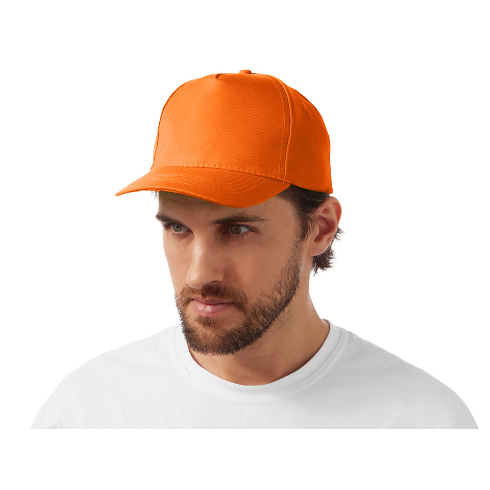 Бейсболка Poly 5-ти панельная 120 гр, оранжевый