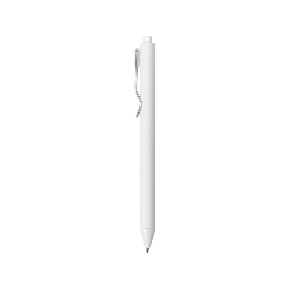 Ручка пластиковая шариковая Clip, софт-тач, белый