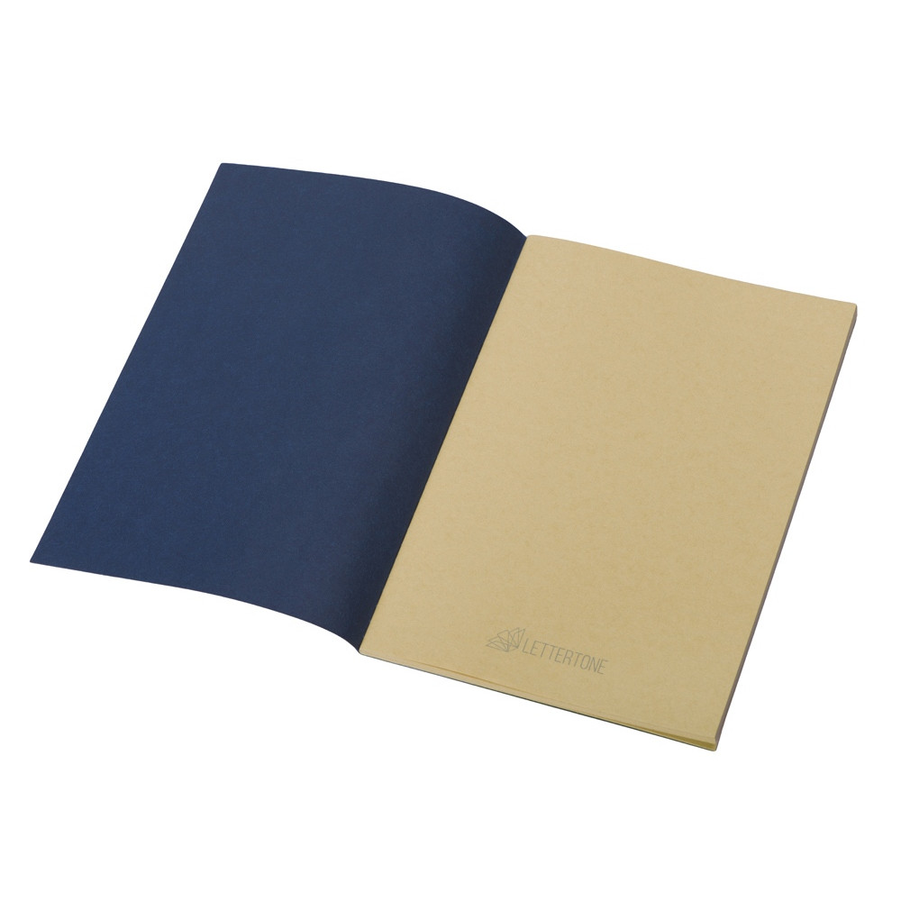 Блокнот Monet, гибкая обложка A5 из моющегося крафта, 32 листа, темно-синий