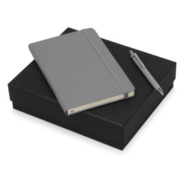 Подарочный набор Moleskine Hemingway с блокнотом А5 и ручкой, серый Подарочный набор Moleskine Hemingway с блокнотом А5 и ручкой, серый