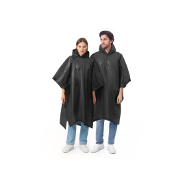 Пончо Hawaii c чехлом унисекс, черный