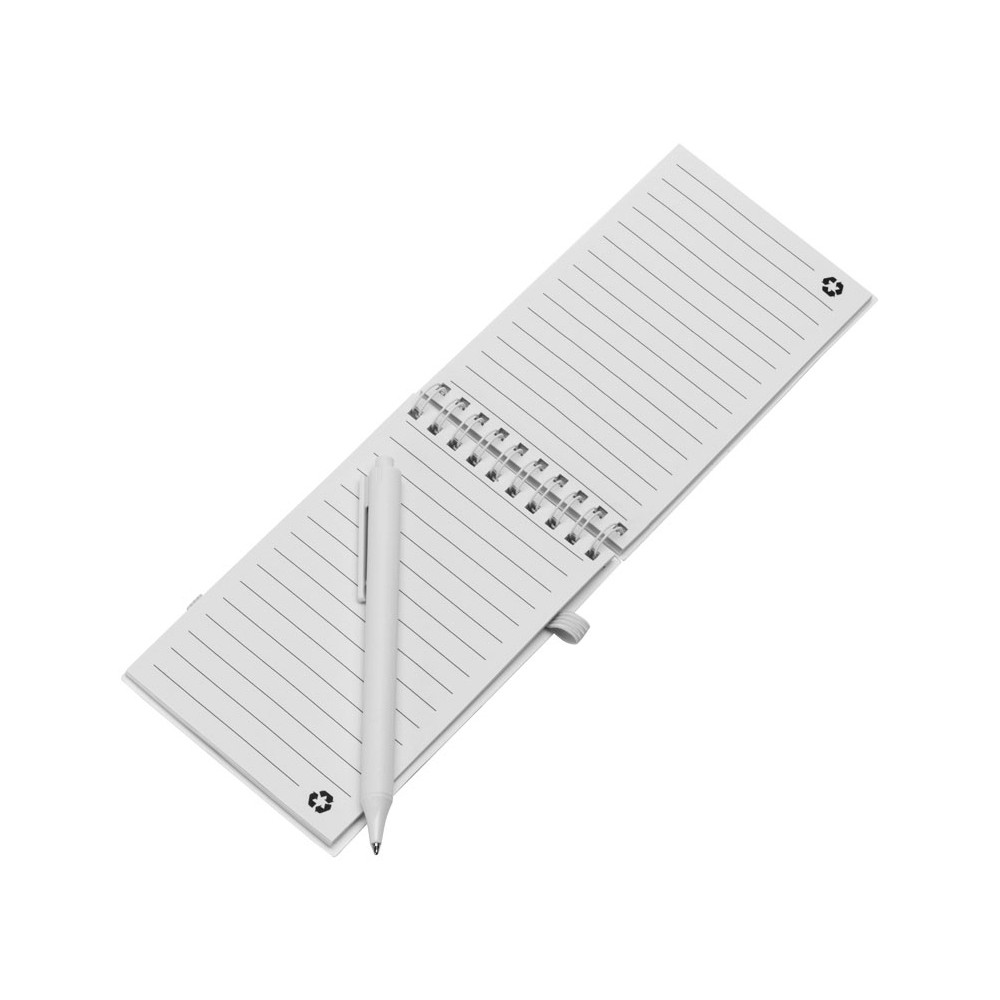 Антибактериальный набор с блокнотом и стаканом Safe work, белый