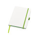 Блокнот ColorNote White, твердая обложка A5, 80 листов, белый и зеленое яблоко