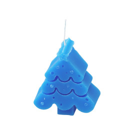 Свеча Елочка, синий