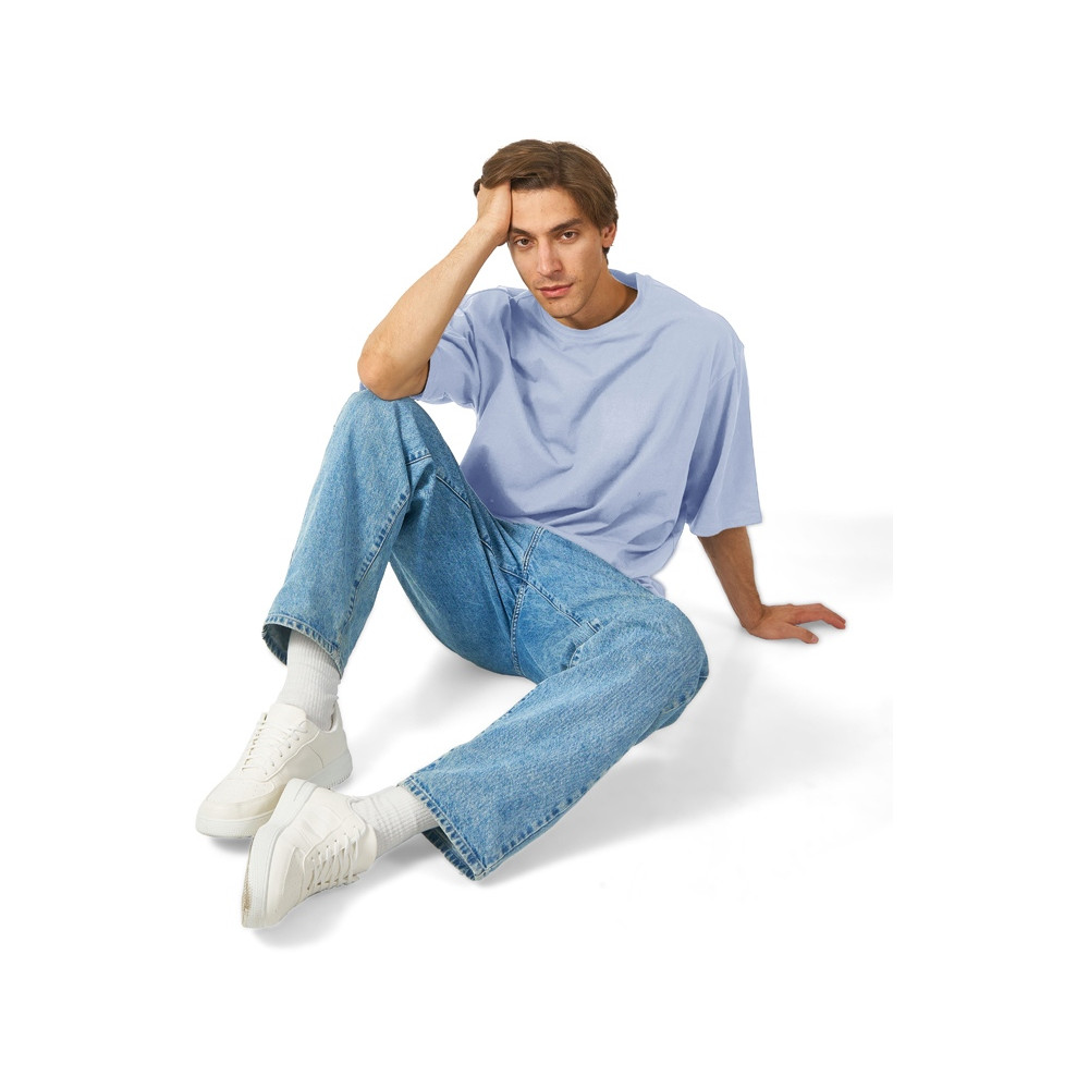 Футболка Berlin к/р оверсайз, 100% хлопок, 180гр, небесно-голубой, цвет небесно-голубой