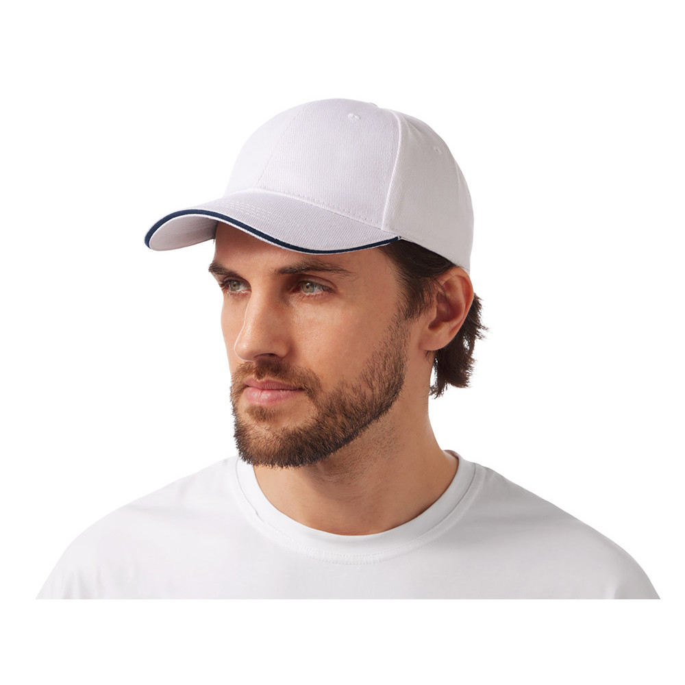 Бейсболка Cancun, белый/темно-синий