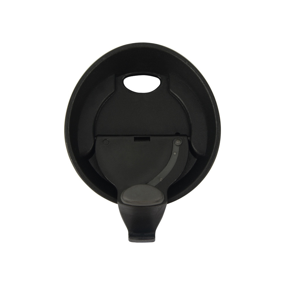 Кружка с термоизоляцией на 450 мл, цвет черный;серебристый