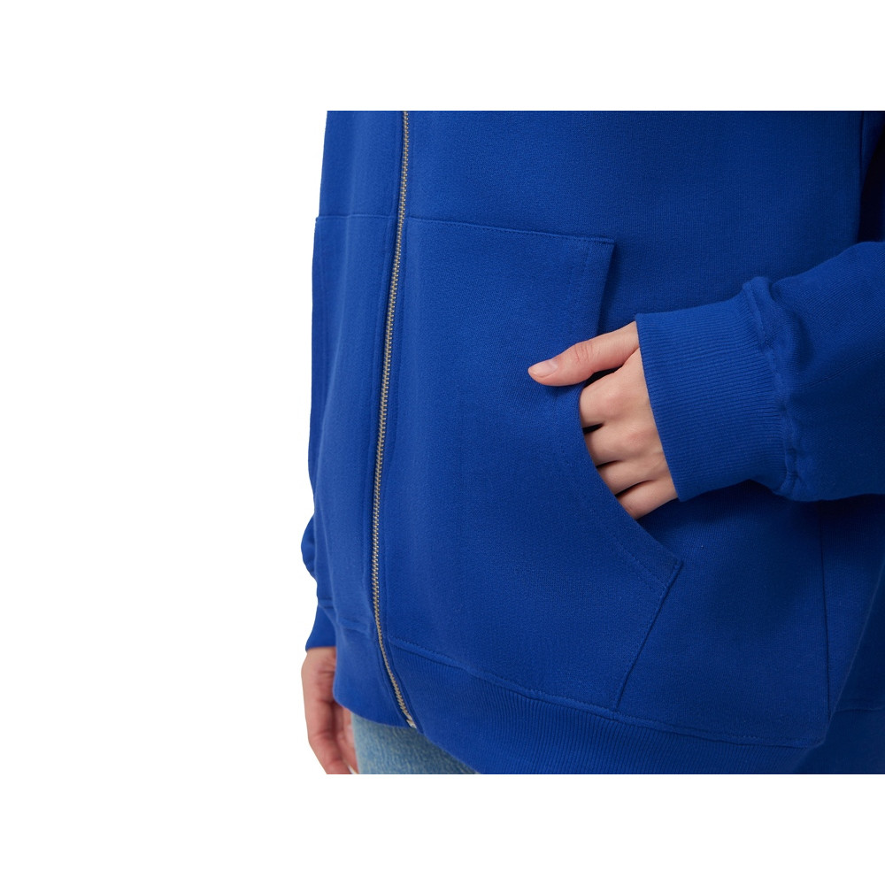 Толстовка оверсайз с капюшоном на молнии Monaco, синий классический