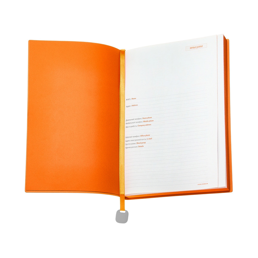 Ежедневник А5 недатированный Mercury, темно-синий Navy