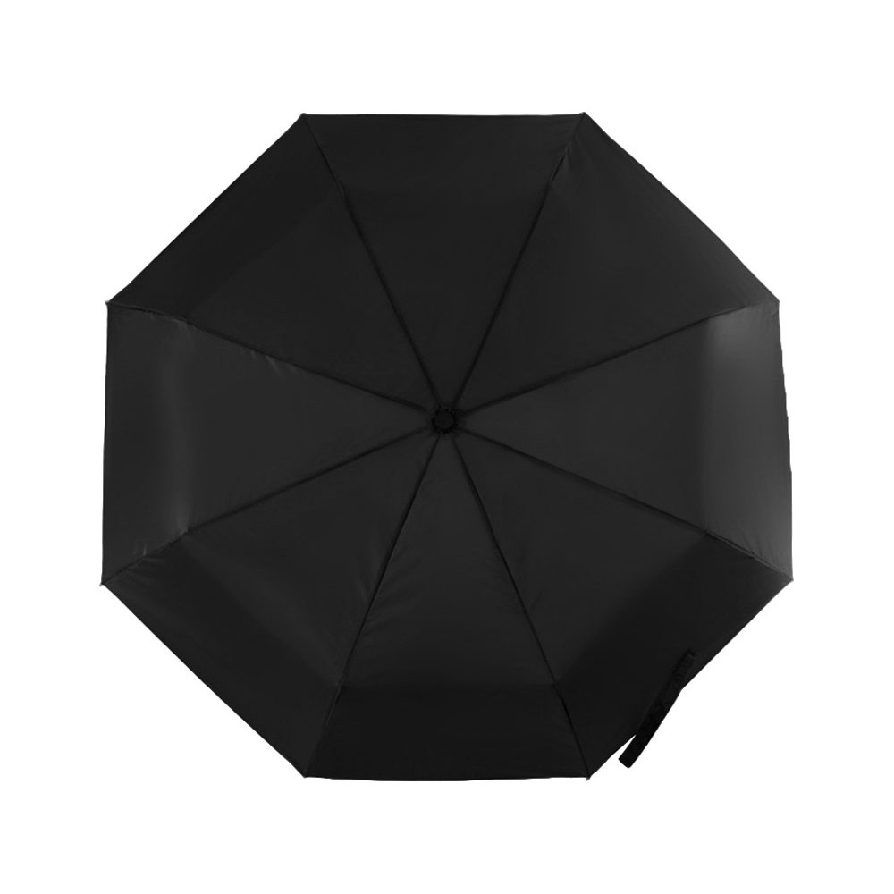 Зонт Picau из переработанного пластика в сумочке, черный