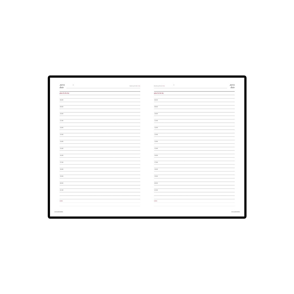 Ежедневник А5 недатированный Leader, зеленый