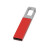 Флеш-карта USB 2.0 16 Gb с карабином Hook, красный/серебристый Флеш-карта USB 2.0 16 Gb с карабином Hook, красный/серебристый