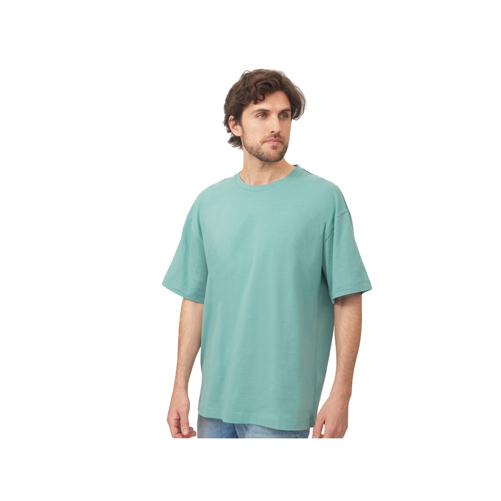 Футболка оверсайз Vienna унисекс , припылено-бирюзовый, цвет бирюзовый