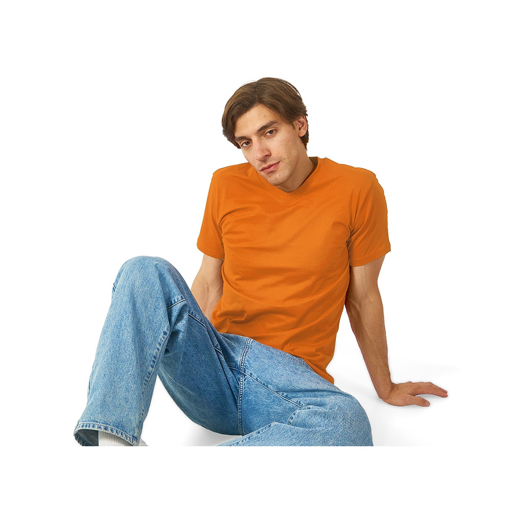 Футболка Heavy Super Club мужская с V-образным вырезом, оранжевый
