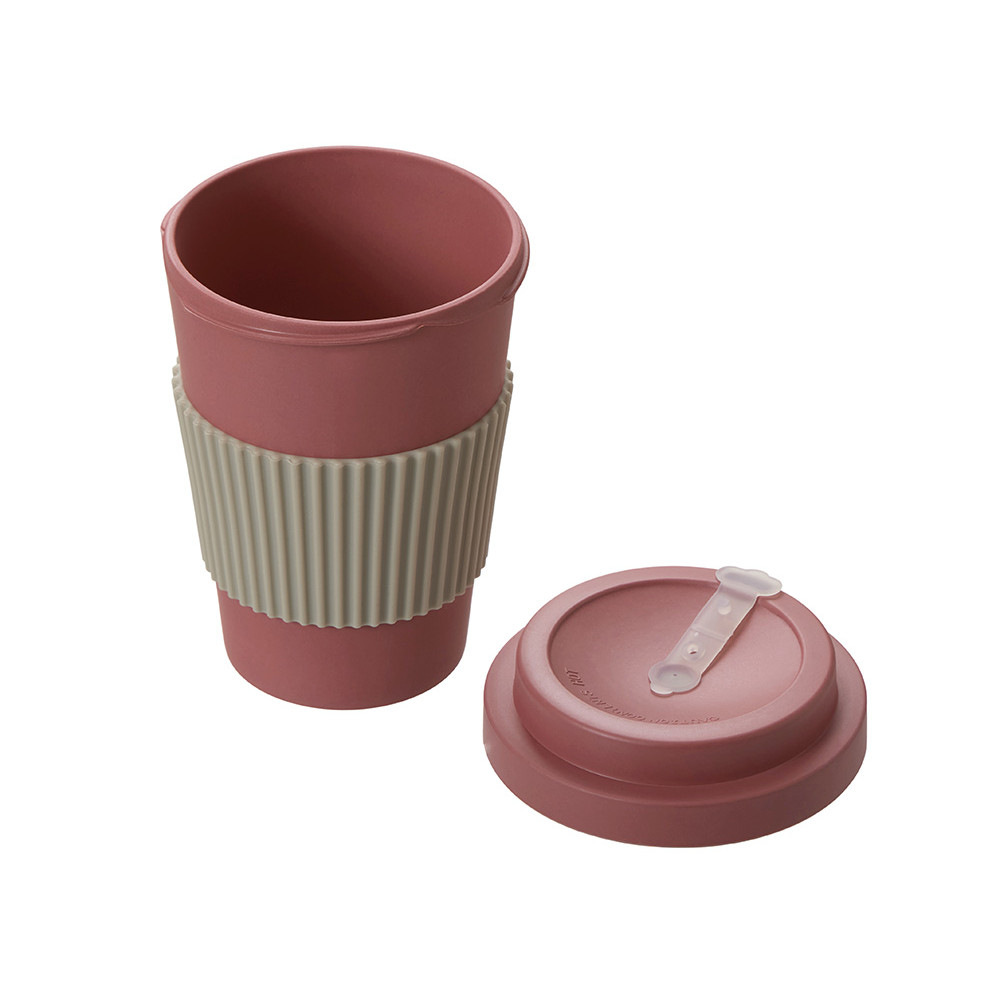 Термокружка Muffin из натуральных волокон, пыльно-розовый