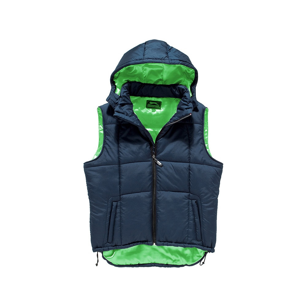 Жилет мужской, Slazenger, темно-синий/зеленое яблоко