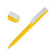 Ручка пластиковая soft-touch шариковая Zorro, желтый/белый Ручка пластиковая soft-touch шариковая Zorro, желтый/белый