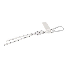 Брелок-веревочка на карабине Trinket, черно-белый