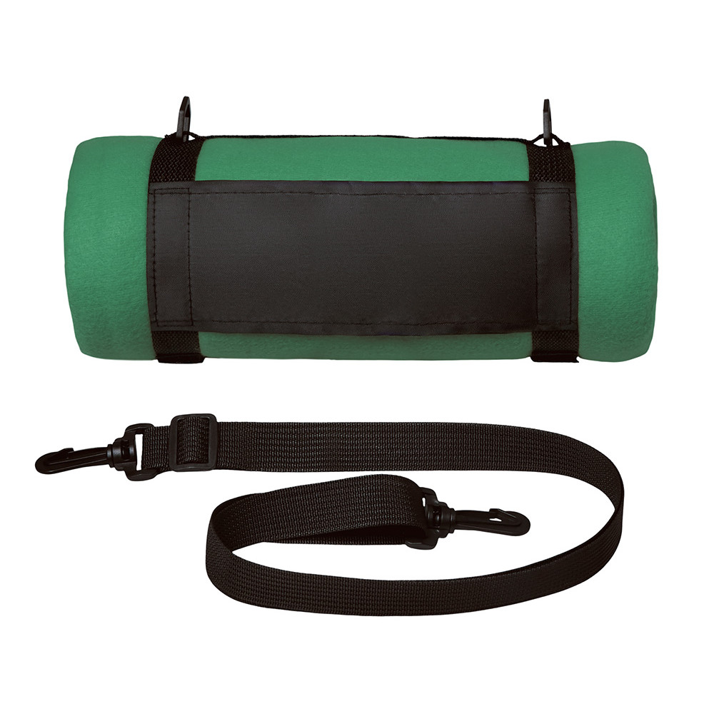 Плед Нежность с плечевым ремнем, зеленый