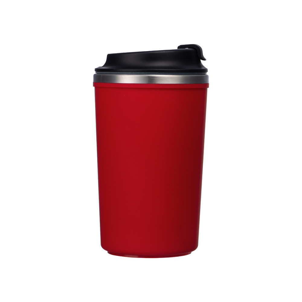 Герметичная термокружка на присоске Kick, 350 мл, красный