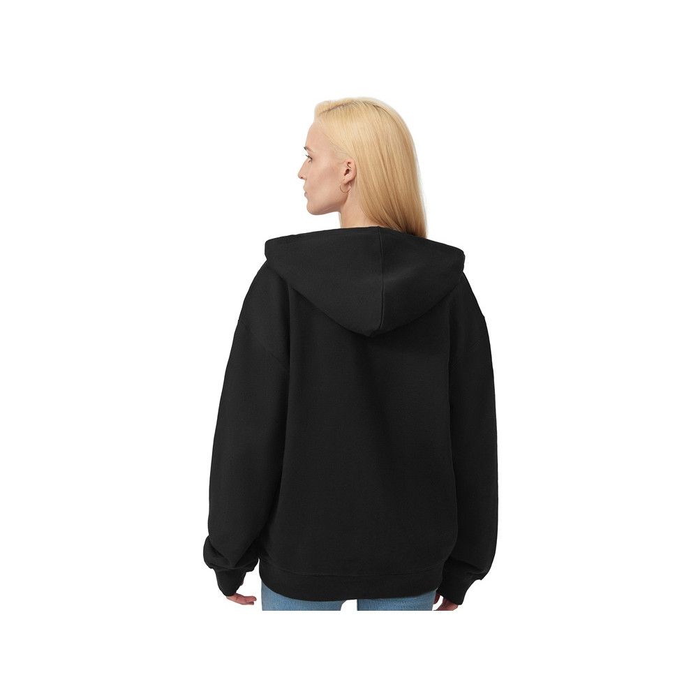 Толстовка оверсайз с капюшоном на молнии Monaco, черный