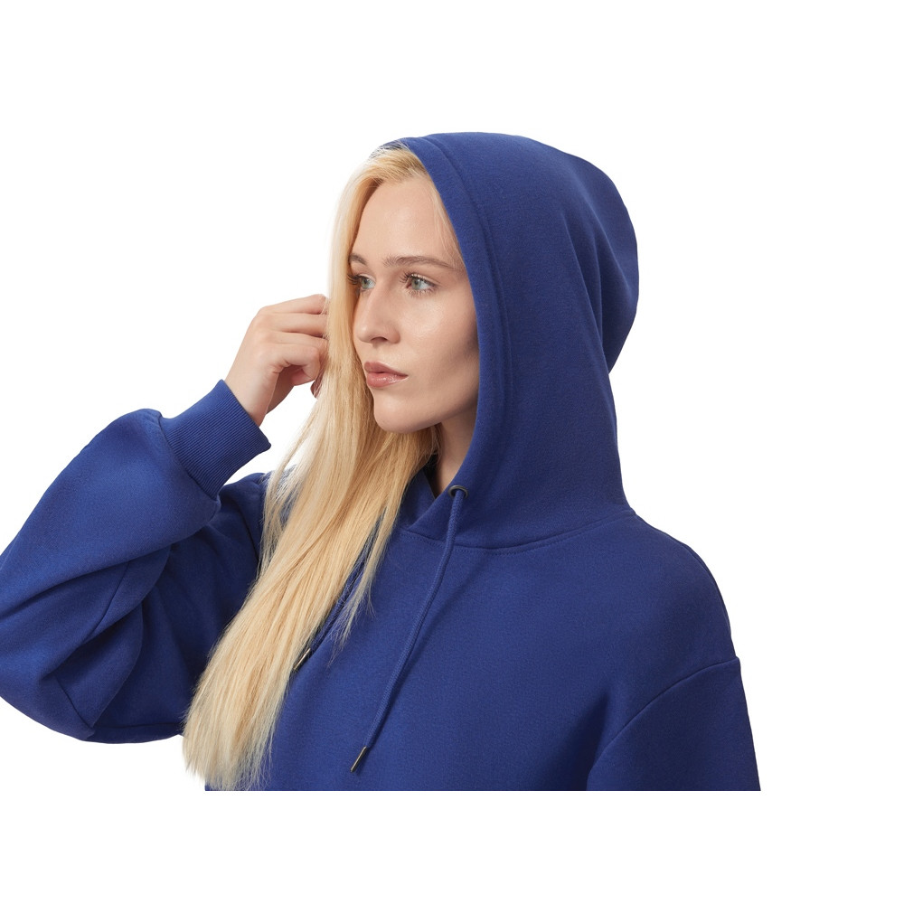 Толстовка с капюшоном оверсайз Lisbon унисекс, классический синий