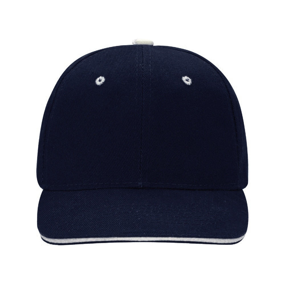 Бейсболка New Castle 6-ти панельная, темно-синий/натуральный