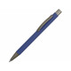 Ручка металлическая soft touch шариковая Tender, синий/серый