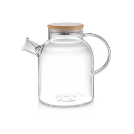Стеклянный чайник с бамбуковой крышкой Sencha M Стеклянный чайник с бамбуковой крышкой Sencha M
