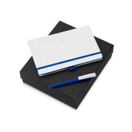 Подарочный набор Jacque 2.0. с ручкой и блокнотом, синий