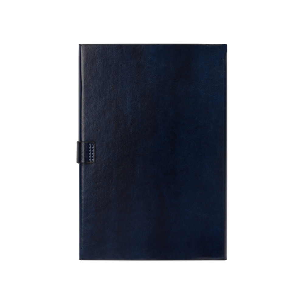Бизнес-блокнот А5 с клапаном Fabrizio, 80 листов, темно-синий