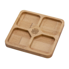 Менажница квадратная Snacks (гравировка)