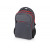Рюкзак Metropolitan, серый с красной молнией и красной подкладкой